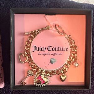 New In Box Trendy Y2K Juicy Couture
gold charm bracelet